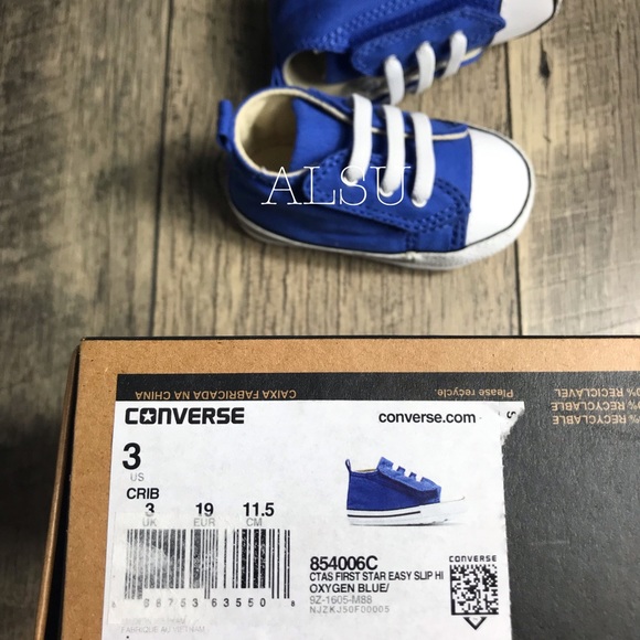 Converse Ctas First Star Easy Slip Hi Oxygen Blue - Picture 7 of 7